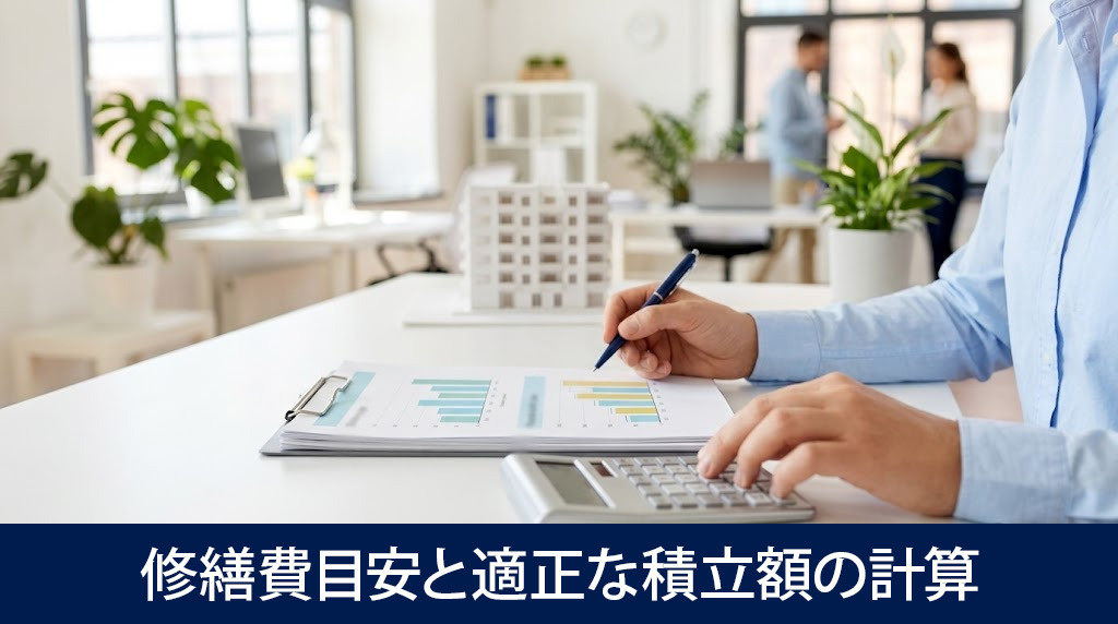 築年数別の修繕費目安と適正な積立額の計算