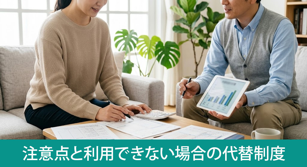 申告時の注意点と利用できない場合の代替制度
