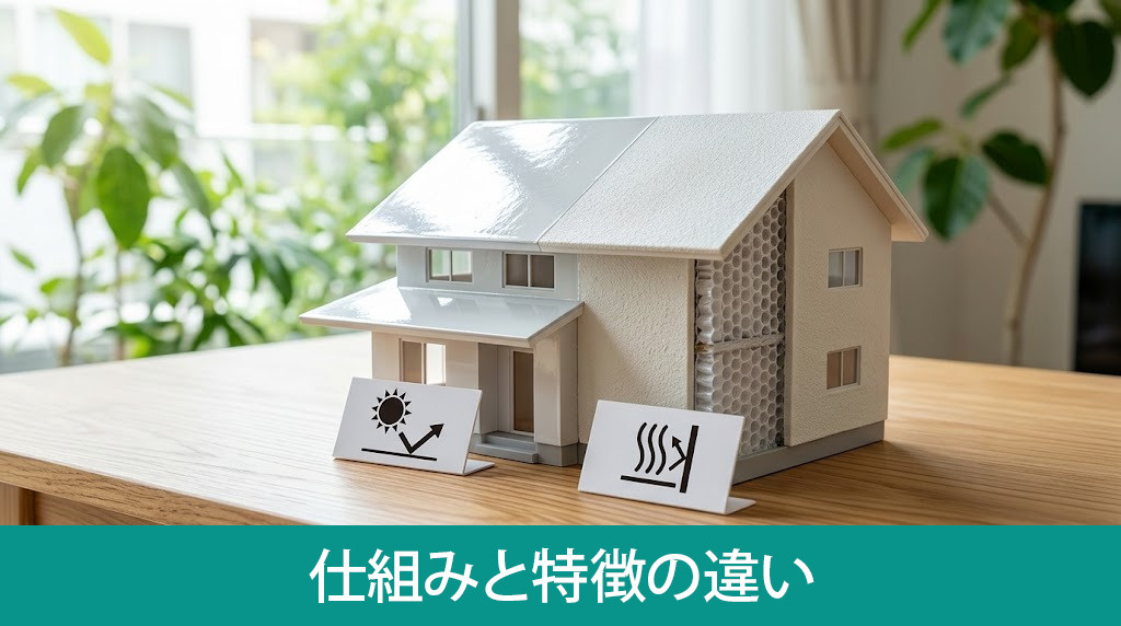 遮熱塗料と断熱塗料の仕組みと特徴の違い