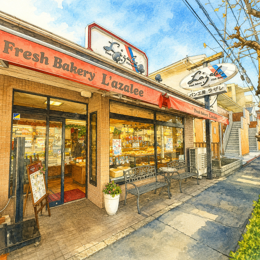 東大和市で長年愛されるパン屋さん「ラザレ東大和店」の画像