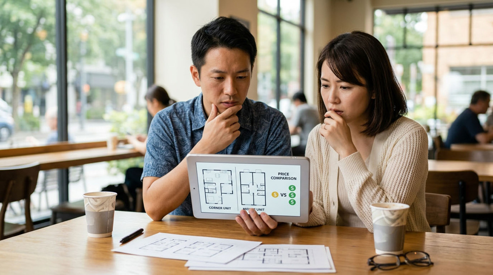 西宮市の中古マンション、「角部屋」と「中部屋」で価格差はどれくらい？プロが教える損しない選び方の画像