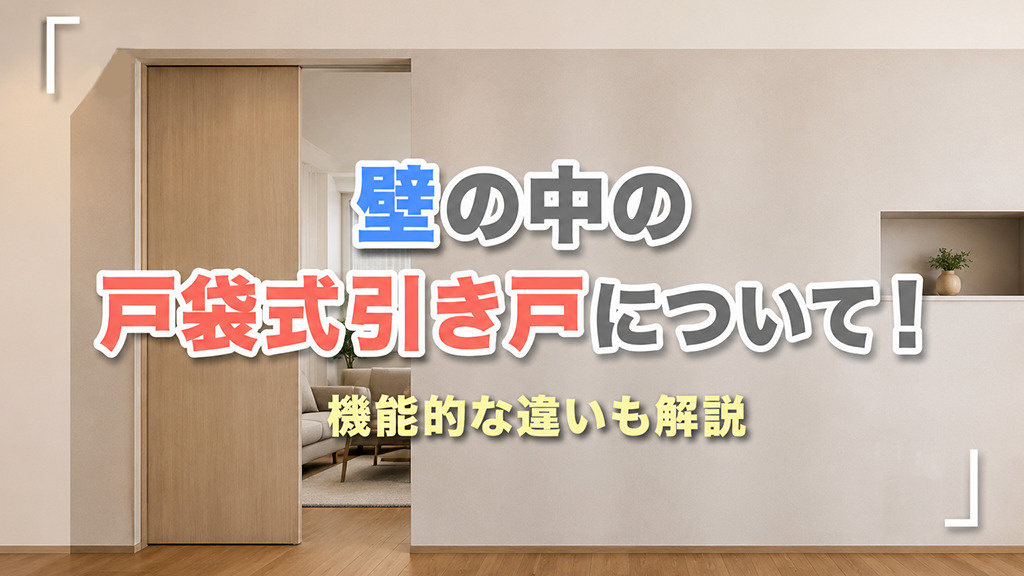 壁の中の戸袋式引き戸について！機能的な違いも解説の画像