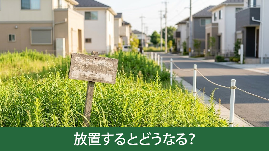 売れない土地を放置するとどうなる？