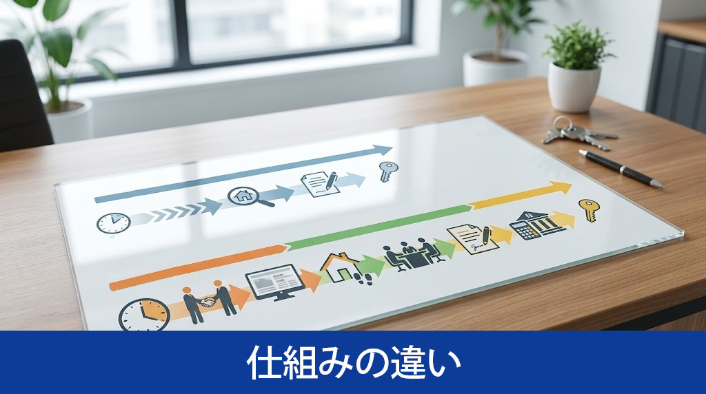 買取と仲介の仕組みの違い