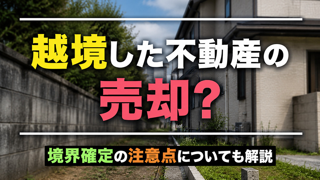 越境した不動産の売却?境界確定の注意点についても解説の画像