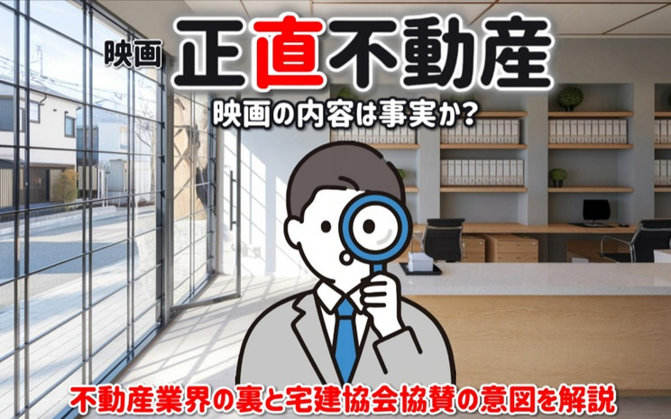 映画正直不動産の内容は事実か？不動産業界の裏と宅建協会協賛の意図を解説の画像