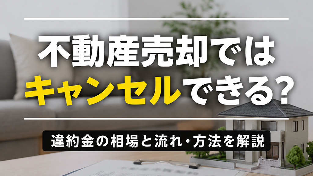 不動産売却ではキャンセルできる？違約金の相場と流れ・方法を解説の画像