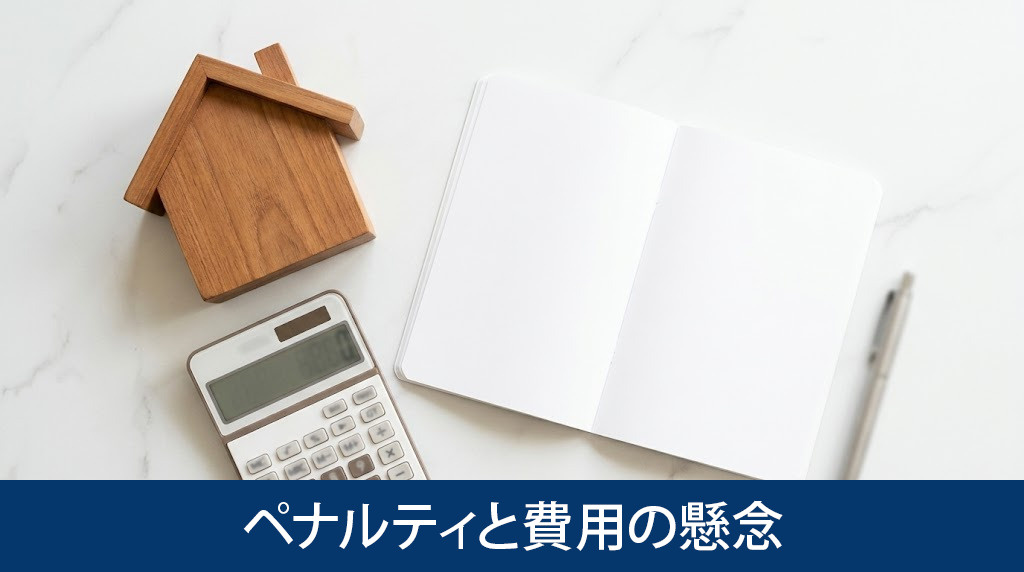 融資取り消し時に発生するペナルティと費用の懸念