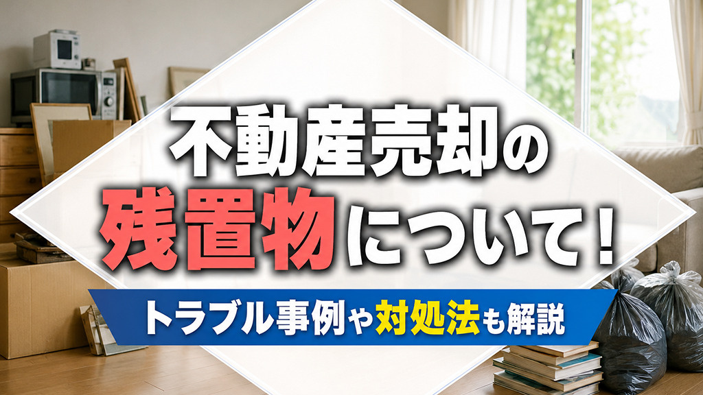 不動産売却の残置物について！トラブル事例や対処法も解説の画像