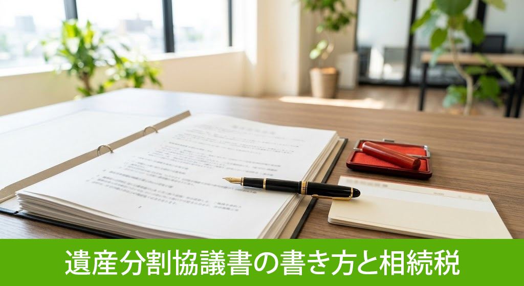  代償分割の遺産分割協議書の書き方と相続税