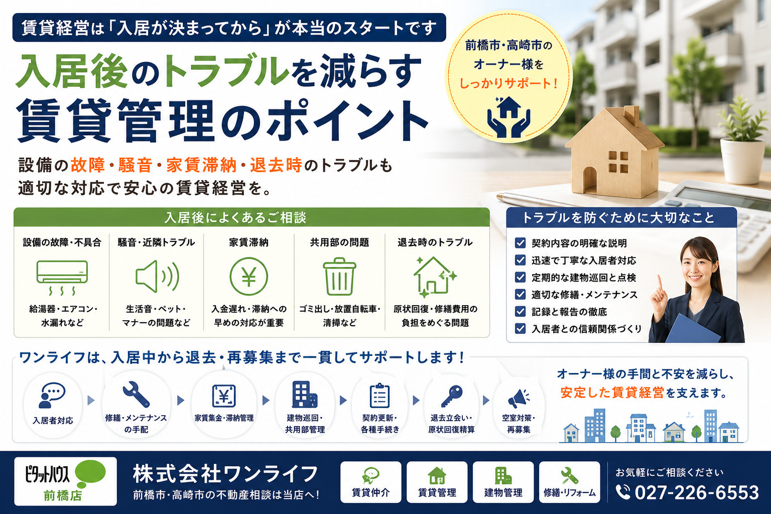 賃貸経営は「入居が決まってから」が本当のスタートです 前橋市・高崎市で考える、入居後のトラブルを減らす賃貸管理の画像