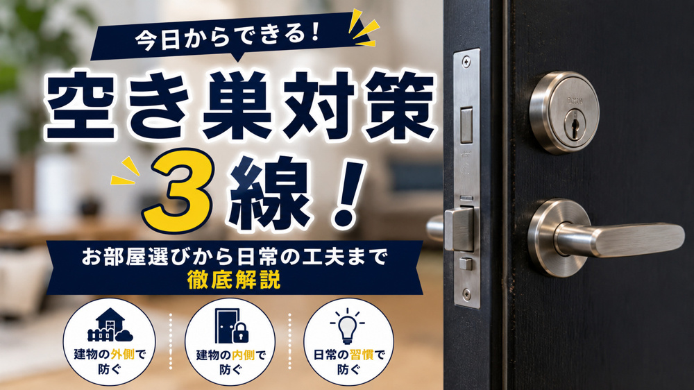 空き巣対策3選！今日からできる防犯対策を徹底解説の画像