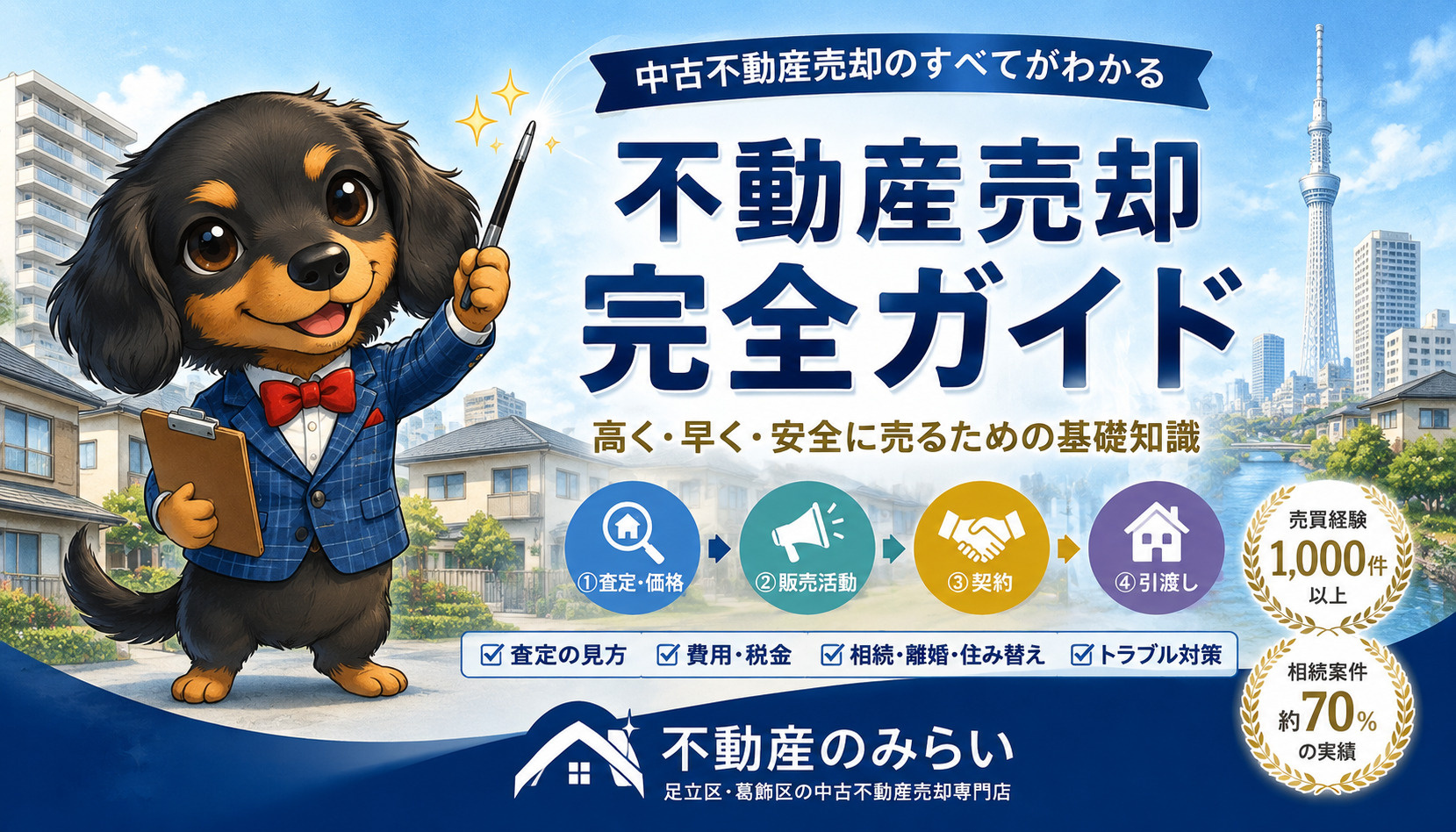 不動産売却完全ガイド｜家・マンション・土地を高く安全に売る流れと失敗しない方法の画像