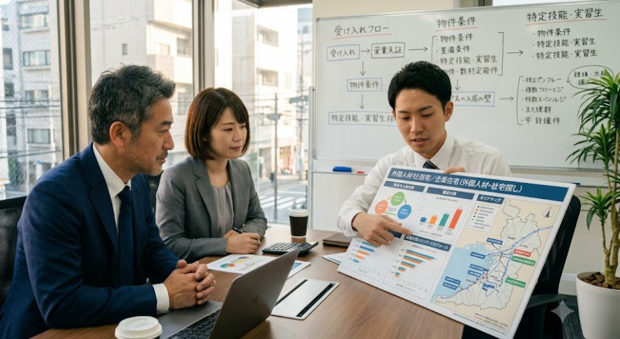 【法人担当者必見】外国人技能実習生・社員の社宅探しが難航する理由とは? 「複数名入居」に潜む大きな壁の正体の画像