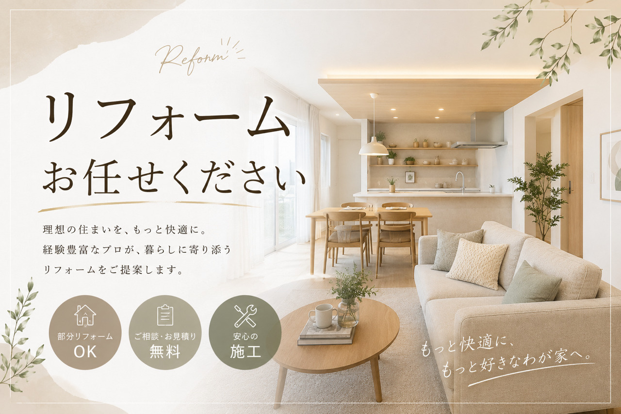 リフォーム依頼お待ちしております♪の画像