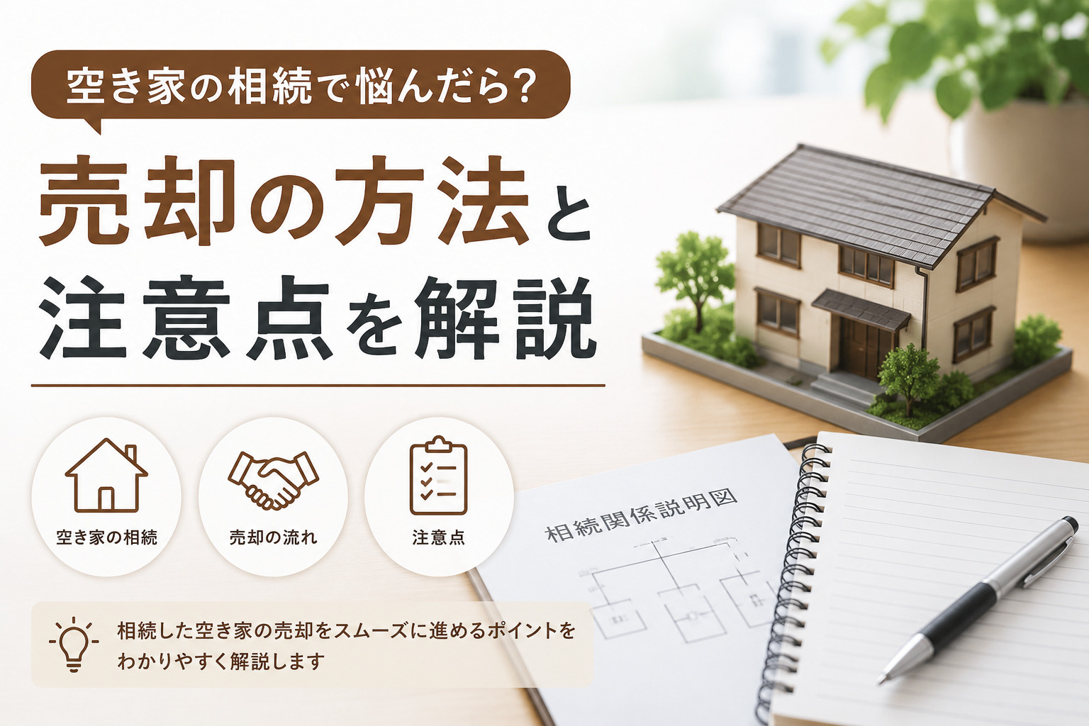 空き家の相続で悩んだら？売却の方法と注意点を解説の画像