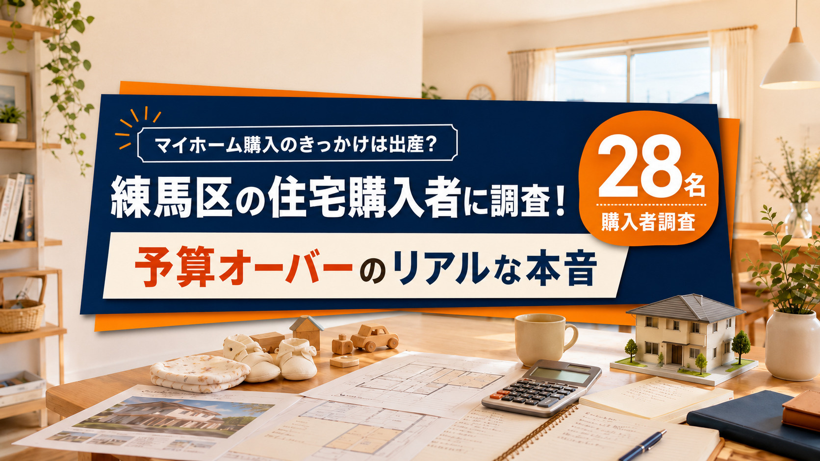 練馬区の住宅購入者28名に調査！マイホーム購入のきっかけは出産?予算オーバーのリアルな本音の画像