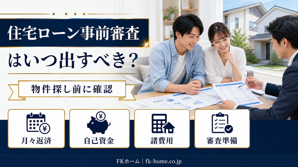 住宅ローンの事前審査はいつ出すべき？の画像