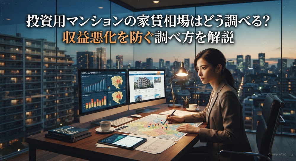 投資用マンションの家賃相場はどう調べる？収益悪化を防ぐ調べ方を解説の画像
