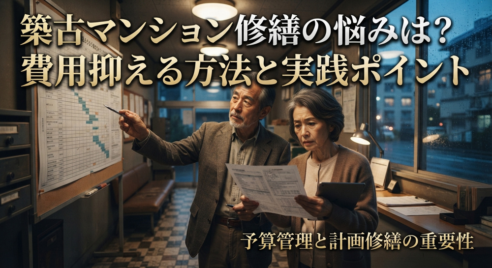 築古マンション修繕の悩みは？費用抑える方法と実践ポイントの画像