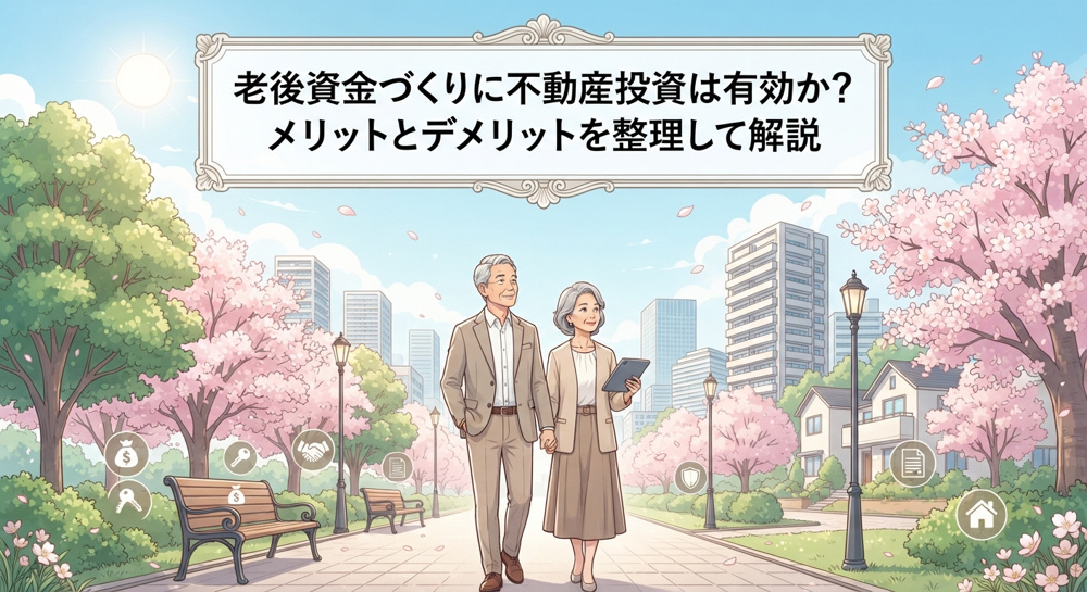 老後資金づくりに不動産投資は有効か？メリットとデメリットを整理して解説の画像