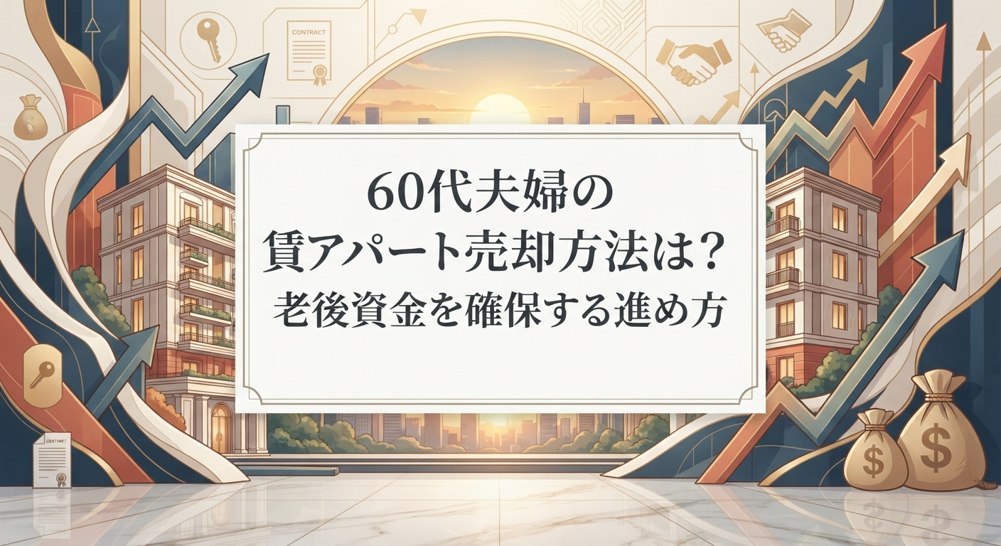 60代夫婦の賃貸アパート売却方法は?老後資金を確保する進め方の画像