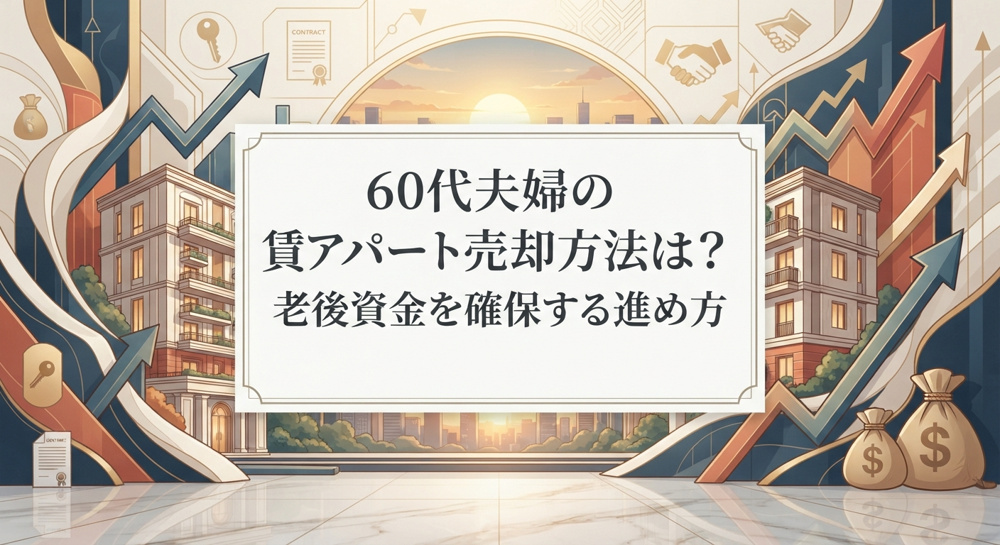 60代夫婦の賃貸アパート売却方法は？老後資金を確保する進め方の画像