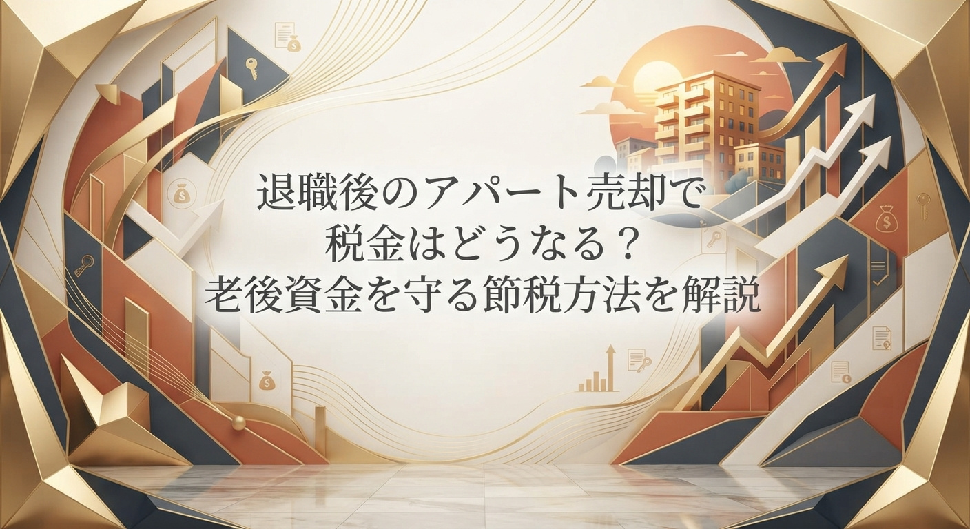 退職後のアパート売却で税金はどうなる？老後資金を守る節税方法を解説の画像