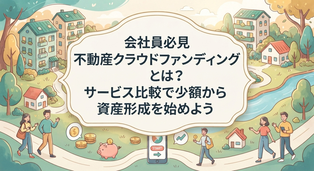 会社員必見 不動産クラウドファンディングとは？サービス比較で少額から資産形成を始めようの画像