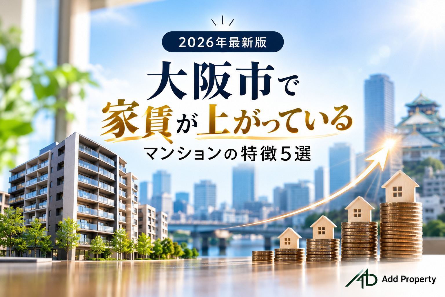 【2026年最新版】大阪市で家賃が上がっているマンションの特徴5選|あなたの物件も値上げできる?の画像