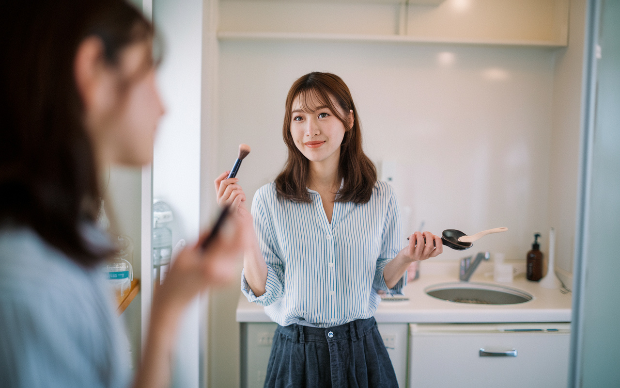 姫路で賃貸を探す女子必見！独立洗面台と2口コンロで自炊と身支度を快適にする方法の画像