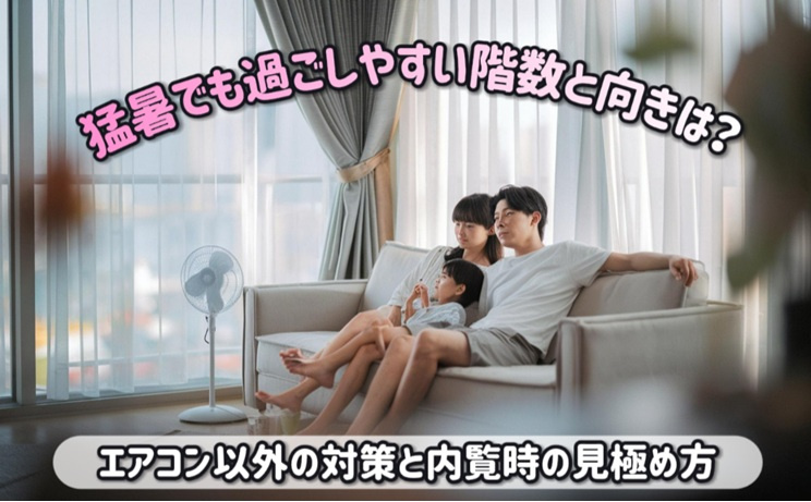 猛暑でも過ごしやすい階数と向きは？エアコン以外の対策と内覧時の見極め方の画像