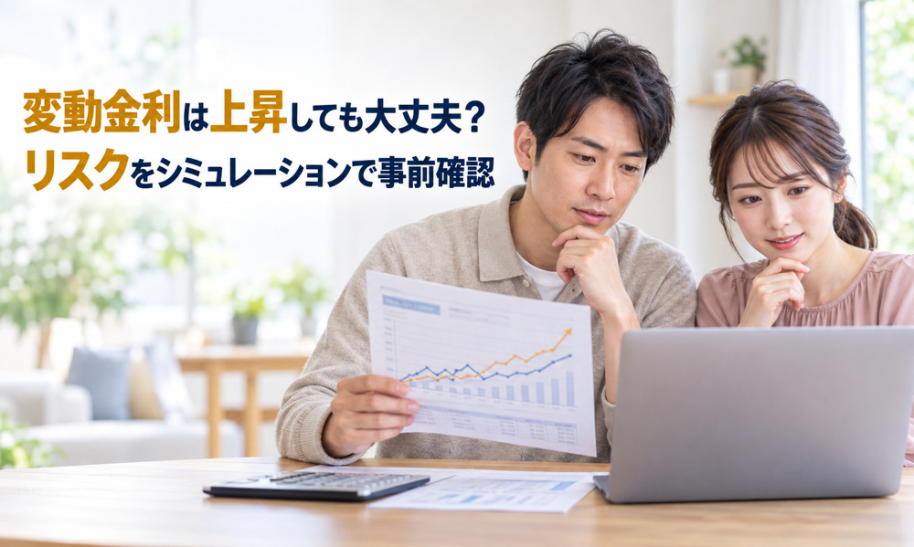 変動金利は上昇しても大丈夫？リスクをシミュレーションで事前確認の画像