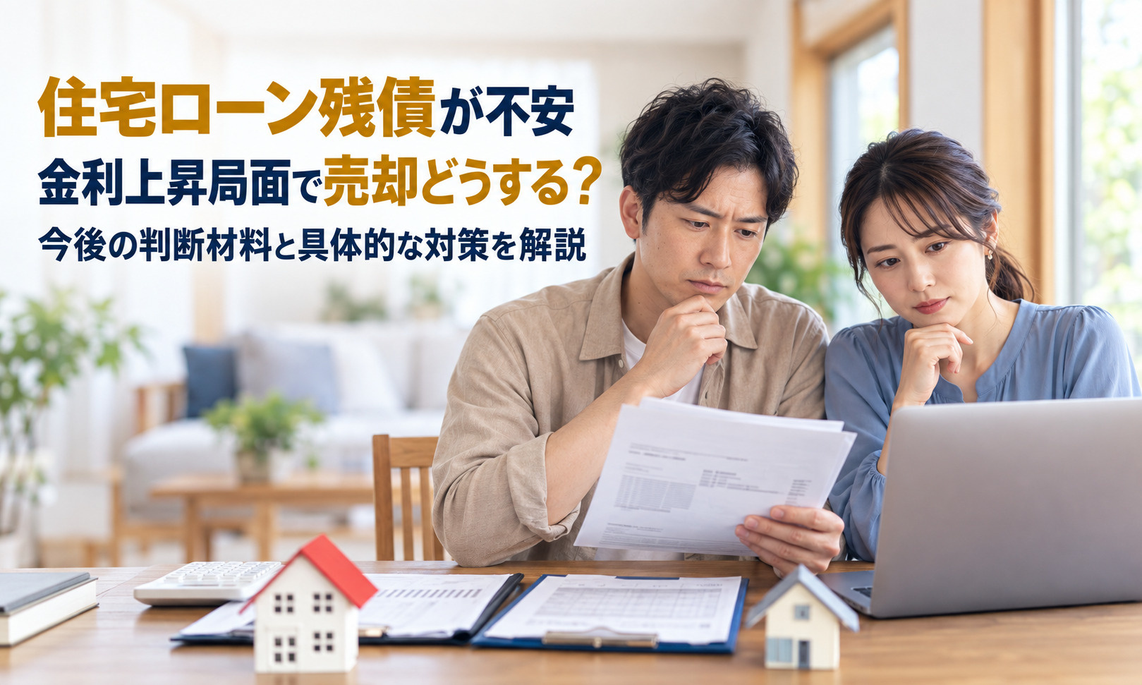 住宅ローン残債が不安 金利上昇局面で売却どうする？今後の判断材料と具体的な対策を解説の画像