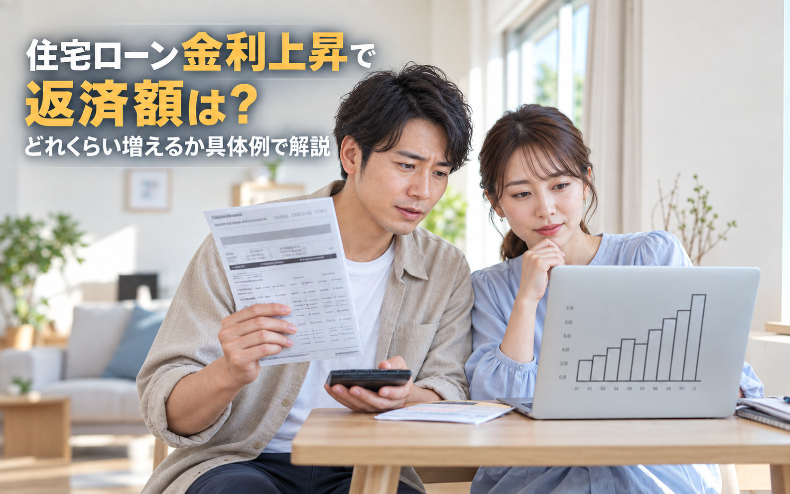住宅ローン金利上昇で返済額は？どれくらい増えるか具体例で解説の画像