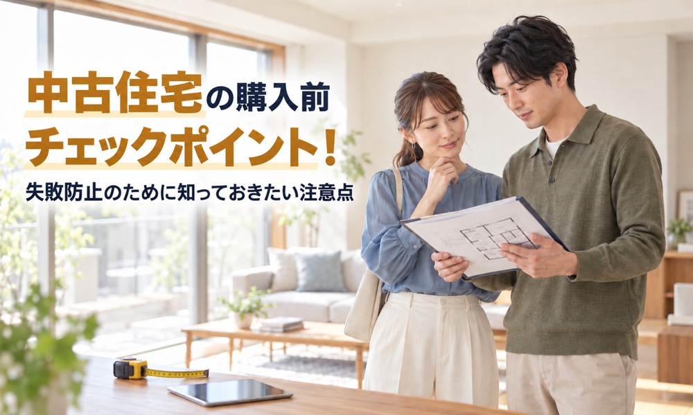 中古住宅の購入前チェックポイント！失敗防止のために知っておきたい注意点の画像