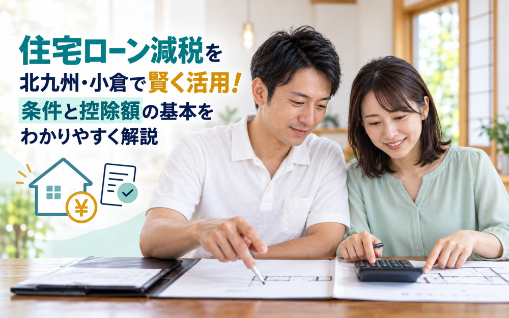 住宅ローン減税を北九州小倉で賢く活用！条件と控除額の基本をわかりやすく解説の画像