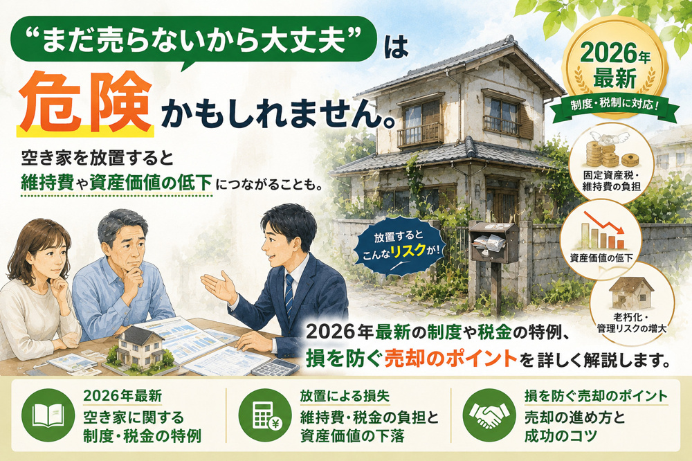 空き家を売るなら今！2026年に知っておきたい制度と注意点の画像