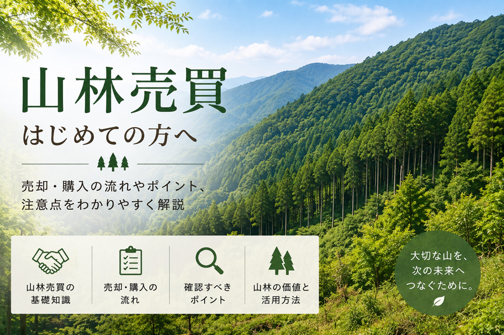 熊本で山林を売買する前に知っておきたい新ルール｜県条例による事前届出制度とはの画像