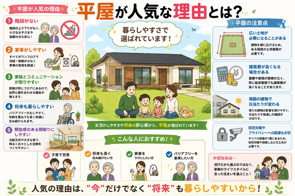 平屋が人気な理由とは?|今あらためて選ばれている5つの理由の画像