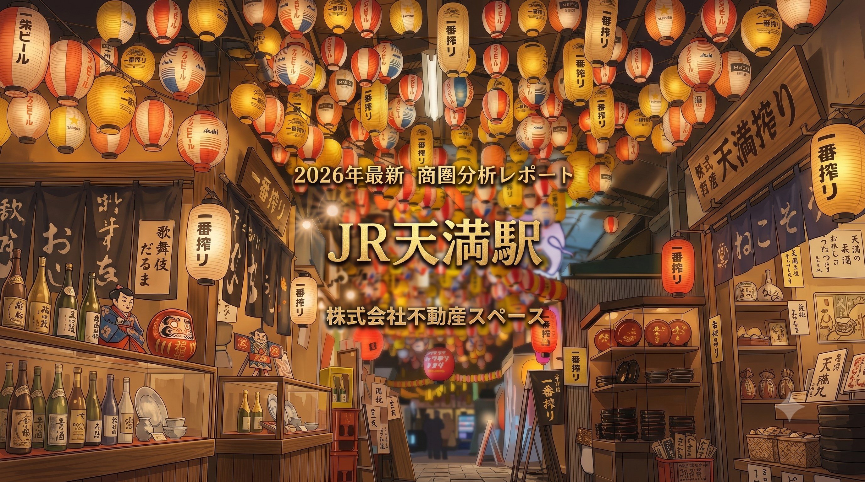 JR天満駅の飲食店出店ポテンシャルを徹底分析｜天神橋筋商店街・天満市場エリアの商圏データと賃料相場【2026年最新】の画像