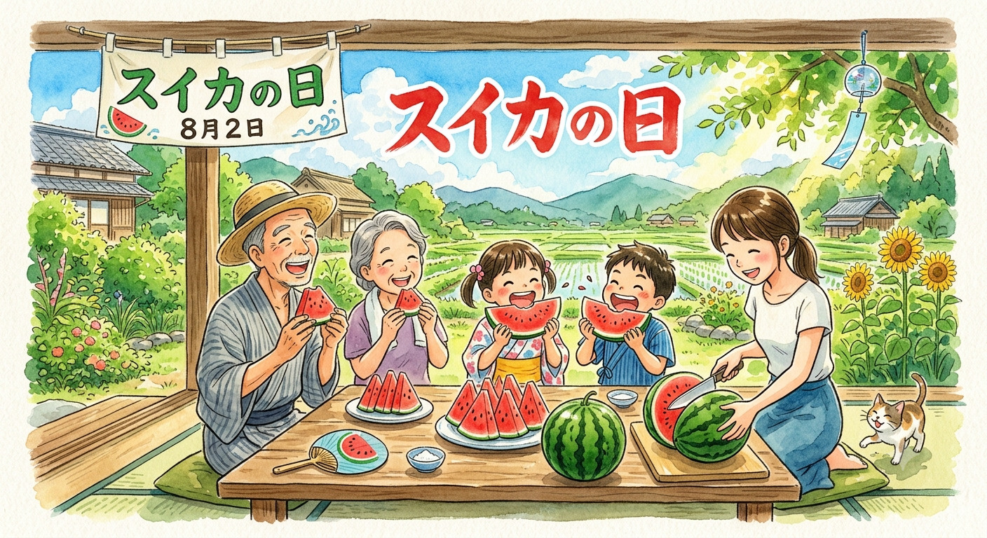今日は スイカの日ですの画像