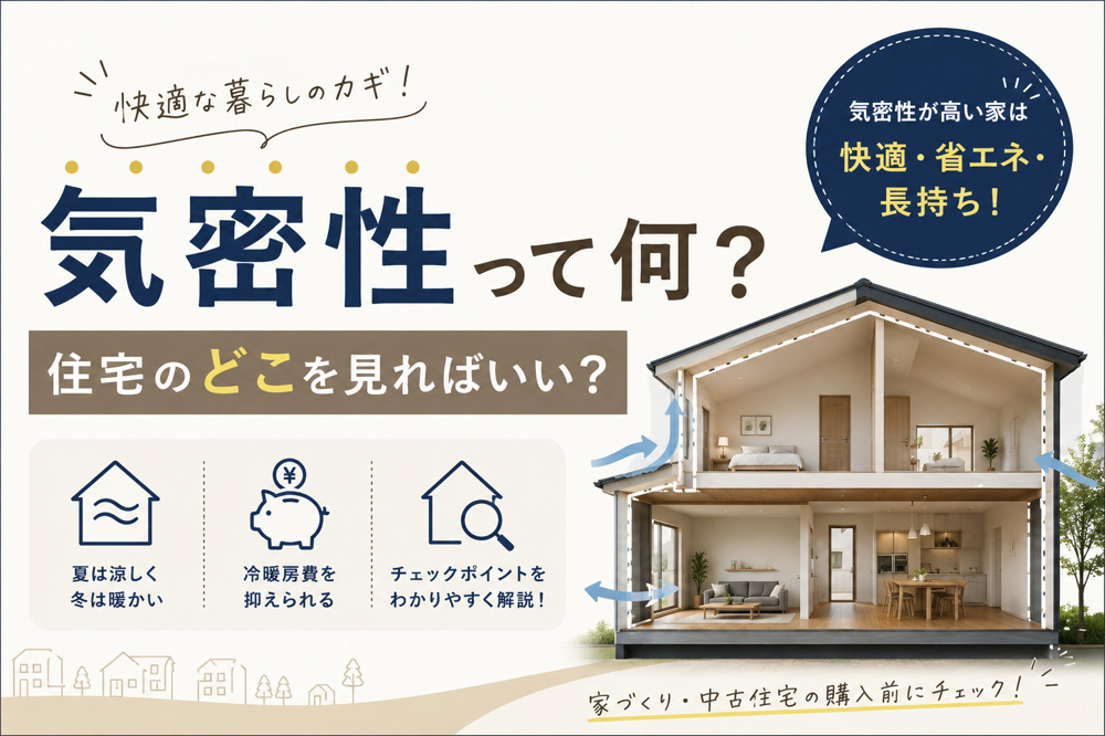 気密性って何？住宅のどこをみればいいか重要性も解説の画像