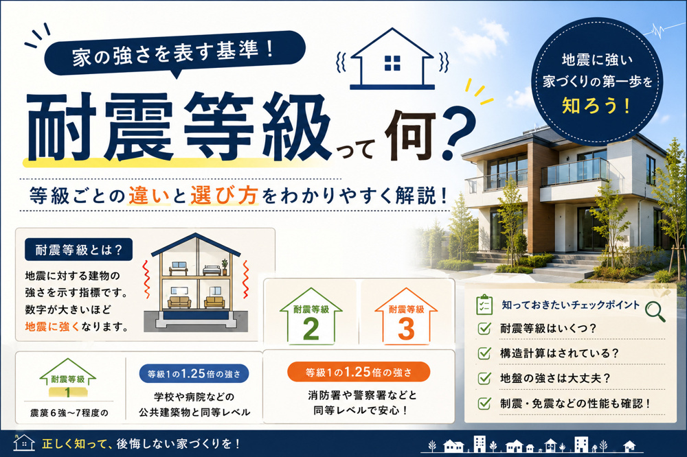 耐震等級について知りたい人必見！住宅選びで失敗しない基本知識を解説の画像