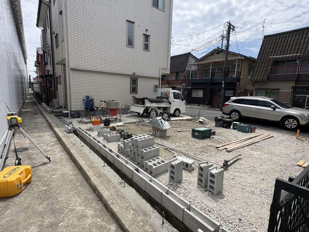奈良市の外構工事｜使いやすい駐車場づくりを進めていますの画像