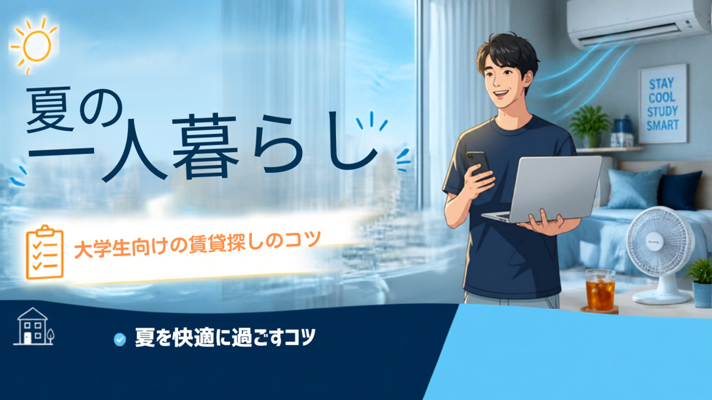 國學院大学生必見｜渋谷・たまプラーザで夏の一人暮らしを快適に過ごすコツの画像