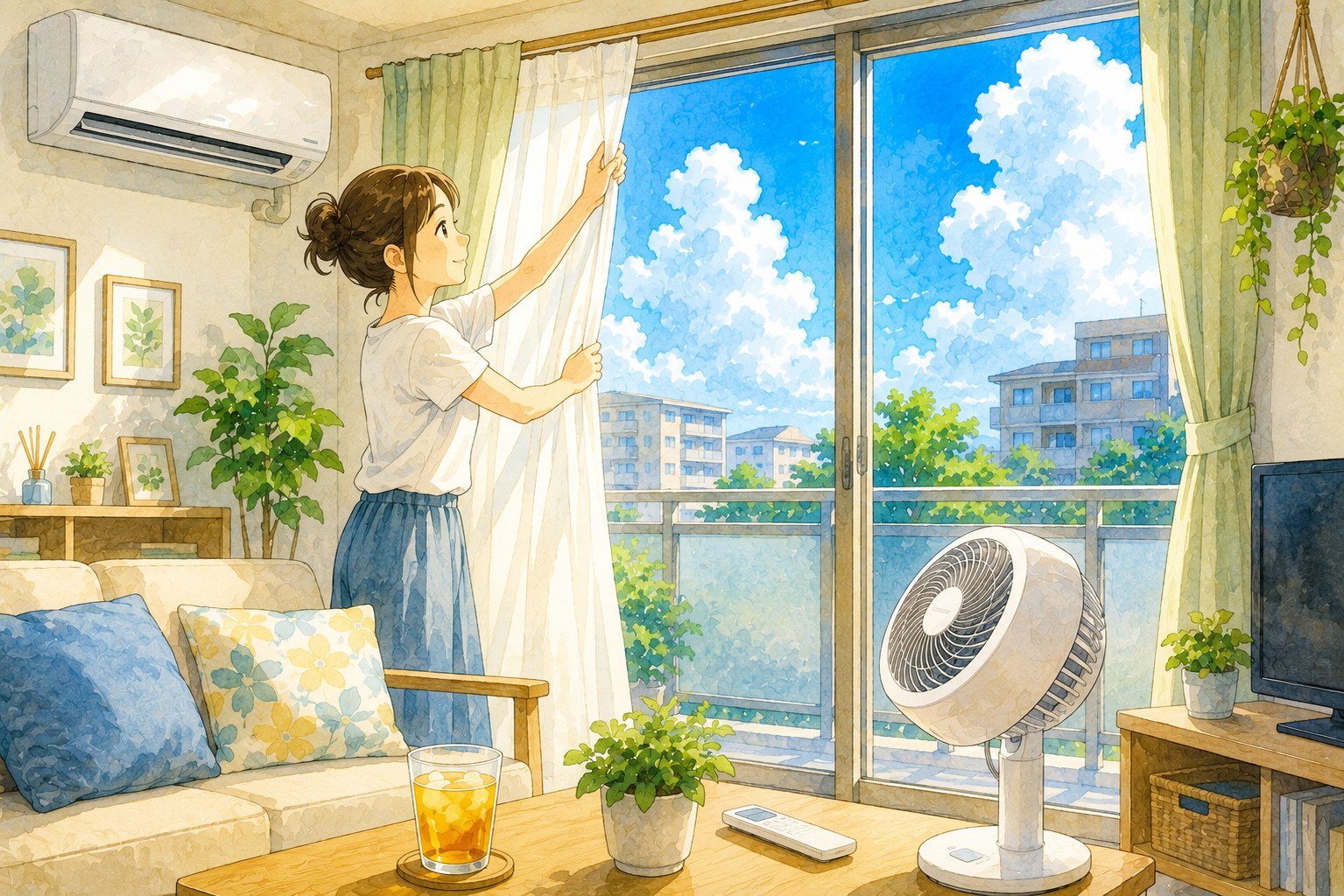 賃貸住宅の夏の電気代を抑えるには？エアコン以外にもできる節約術の画像