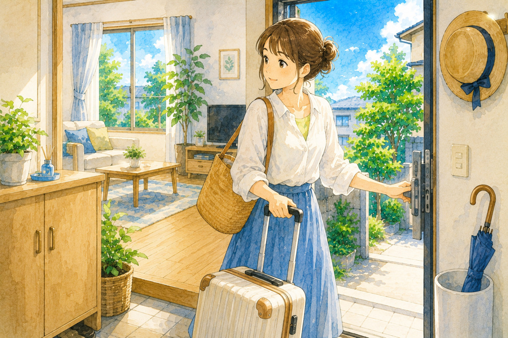 賃貸住宅で夏の留守中に気を付けたいこと｜旅行・帰省前のチェックポイントの画像