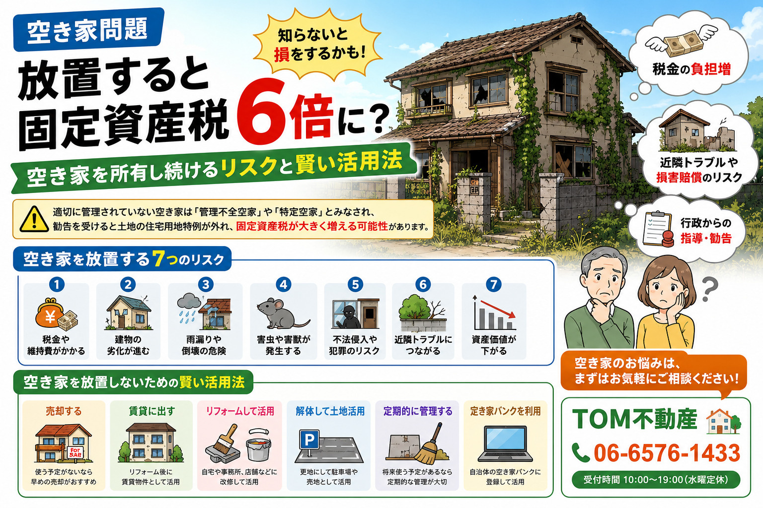 【空き家問題】放置すると固定資産税6倍に?空き家を所有し続けるリスクと賢い活用法の画像
