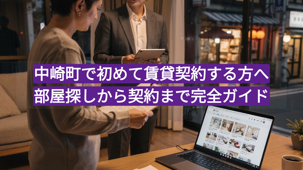 中崎町で初めて賃貸契約する方へ｜部屋探しから契約まで完全ガイドの画像